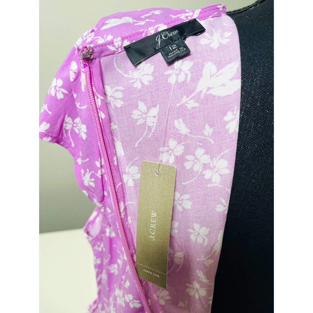 J Crew Pink Floral Print Dress - Picture 5 of 7